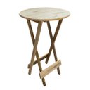 Ver imagem 3 de Kit 4 Jogos de Mesas Bistrô de Madeira Dobrável com 3 Banquetas - Crua
