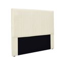 Ver imagem 2 de Cabeceira Casal King 1,95m com Design Vertical Bordado em Tecido Linho Cristal ? Lucadi