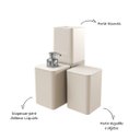 Ver imagem 2 de Kit Banheiro com Porta Algodão Escovas e Sabonete Líquido - Stolf