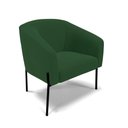 Ver imagem 5 de Sofá Namoradeira e 2 Poltronas Pé de Ferro Preto Stella Veludo D03 - D'Rossi Cor Verde