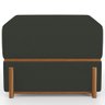 Puff Decorativo Retangular para Sala de Estar Domus L02 Linho Verde Musgo - Lyam Decor - 6