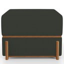 Ver imagem 6 de Puff Decorativo Retangular para Sala de Estar Domus L02 Linho Verde Musgo - Lyam Decor