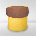 Ver imagem 6 de Kit 02 Puff Orgânico Redondo para Sala e Quarto com Encosto Composé Corino Suede