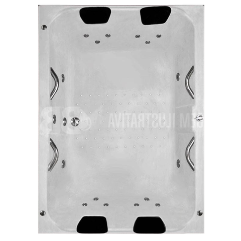 Banheira Retangular Denizard COMPLETA com hidro em acrílico  220V