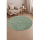 Ver imagem 1 de Tapete Redondo Bouclé Verde Ø135cm Antiderrapante