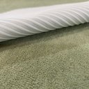 Ver imagem 5 de Tapete Redondo Bouclé Verde Ø135cm Antiderrapante