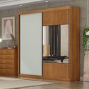 Ver imagem 4 de Guarda Roupa Casal Sienna 2 Portas 8 Gavetas com Espelho Cinamomo Fendi - Novo Horizonte