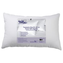 Travesseiro King Percal 50x90cm Master Comfort - 1 Travesseiro King Percal 50x90cm Master Comfort - 1