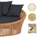 Ver imagem 5 de Chaise Hungria Pintura Preta Corda Náutica E12 Trama Terra Cota