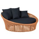 Ver imagem 1 de Chaise Hungria Pintura Preta Corda Náutica E12 Trama Terra Cota