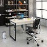 Mesa Escritório Office Estilo Industrial 0,90 M C/ 2 Gavetas - 1