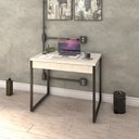 Ver imagem 5 de Mesa Escritório Office Estilo Industrial 0,90 M C/ 2 Gavetas