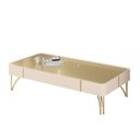 Ver imagem 2 de Home Suspenso Galax com Mesa de Centro Cadenza Champanhe Off White - Hb Móveis