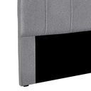 Ver imagem 4 de Cabeceira Cama Box Solteiro 90 Cm Arizona Linho S04 - D'Rossi Cinza