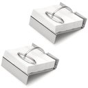 Ver imagem 1 de Kit 2 Suportes Porta Guardanapos Inox Contrapeso Gloss 13x12,5cm de Mesa