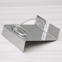 Ver imagem 2 de Kit 2 Suportes Porta Guardanapos Inox Contrapeso Gloss 13x12,5cm de Mesa