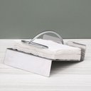 Ver imagem 6 de Kit 2 Suportes Porta Guardanapos Inox Contrapeso Gloss 13x12,5cm de Mesa