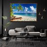 Quadro Decorativo Tela Horizontal Coconut Beach com Moldura e Sem Vidro 60X90 - 1