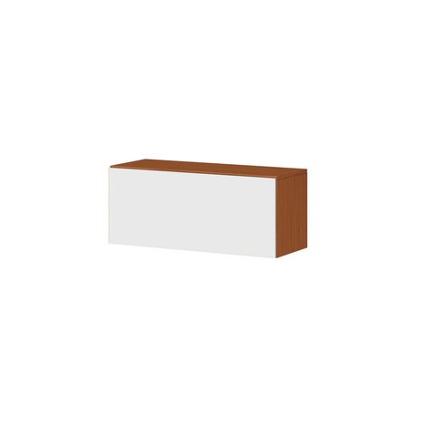 Armário Basculante Refrigerador 80cm Luana/clara - Cinamomo/branco Aramóveis