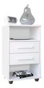 Ver imagem 1 de Mesa de Cabeceira Cielo 2 Gavetas - Branco