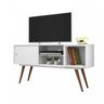 Bancada Rack TV até 55 polegadas Retro 65 Branco Mdf / Mdp 140cm Olivar - 2