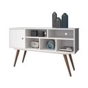 Ver imagem 2 de Bancada Rack Retro TV até 50 Polegadas 75 Branco MDF / MDP 123cm Olivar