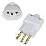 5 Plug Tomada Fêmea + 5 Plug Macho 10A 3 Pinos ILUMI - 1