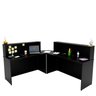 Balcão Atendimento de Canto em L Recepção/consultório 1400x600 Netmobil - Preto - 3