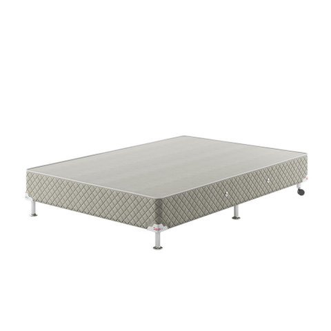 Base Box Casal Spubio Spu + Incofal Marrom Claro 138x188x32cm