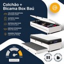 Ver imagem 4 de Cama Box Baú com Colchão Gazin de Espuma D28 Pillow Top Ortoblack + Auxiliar de Espuma Solteiro