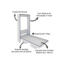 Ver imagem 5 de Cama Dobrável Multifuncional Articulada Cm8015 Branco - Tecno Mobili