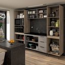 Ver imagem 6 de Cozinha Completa Modulada 10 Portas 3 Gavetas com Vidro Imperial/fume - Panorama Móveis