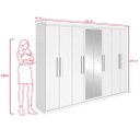 Ver imagem 4 de Guarda-Roupa Casal 8 Portas Easy Slim com Espelho