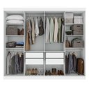 Ver imagem 5 de Guarda-Roupa Casal 8 Portas Easy Slim com Espelho
