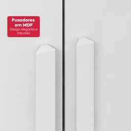 Guarda-roupa Casal Easy Slim 8 Portas com Espelho Branco - 7
