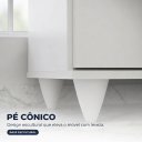 Ver imagem 5 de Tábua de Passar com Balcão 02 Portas Alice Branco 119 cm - D’Rossi