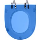 Ver imagem 1 de Assento Sanitario Poliester Luna Azul Translucido para Vaso Icasa