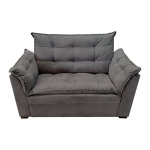 Sofá Dandara 2 Lugares Suede Compacto Estofado Confortável