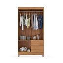 Ver imagem 3 de Guarda Roupa Roupeiro Solteiro 42060 04 Portas 02 Gavetas Lótus Amendola Touch Demóbile