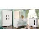 Ver imagem 2 de Quarto Infantil Katatau 4 portas Branco Brilho - Reller Móveis
