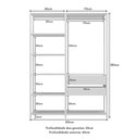 Ver imagem 7 de Guarda-roupas Closet Modulado 135cm 2 Peças com 2 Gavetas e Cabideiro Multimóveis Mp4320