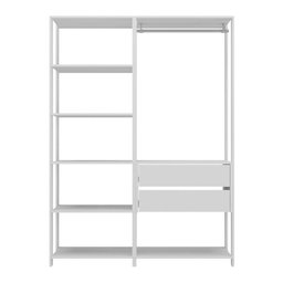 Guarda-roupas Closet Modulado 135cm 2 Peças com 2 Gavetas e Cabideiro Multimóveis Mp4320 - 3