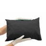 Travesseiro Clínico Pequeno com Revestimento em Corvin 32x23 cm - Arktus Preto - 4