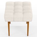 Ver imagem 6 de Puff Decorativo Para Sala De Estar Requinte L02 Linho Cru - Lyam Decor