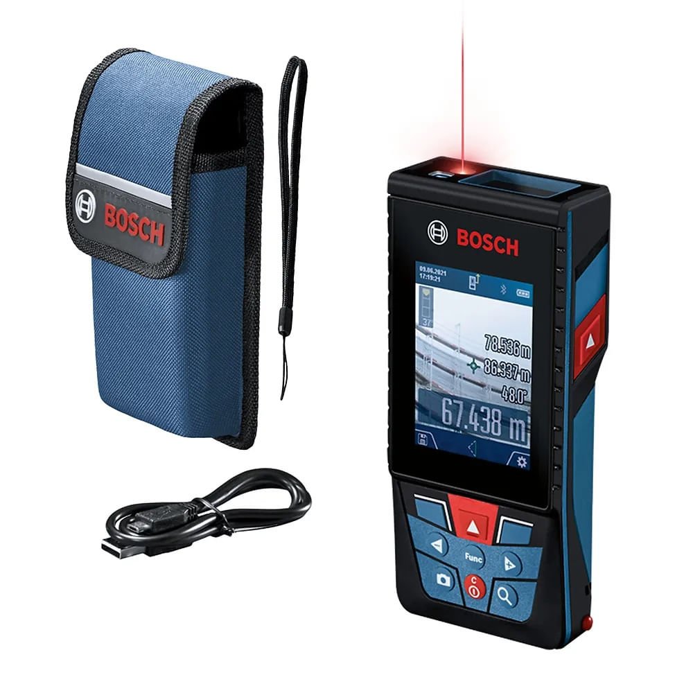 Trena Laser Profissional Alcance 150m com Bluetooth e Visor Digital Glm 150-27c Bosch 01 Unidade