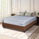 Ver imagem 1 de Conjunto Box Marrom Luanda Branco Espuma D28 Casal 138x188x62 - King House