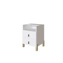 Ver imagem 1 de Mesa de Cabeceira Domus com 1 Nicho e 2 Gavetas - Branco