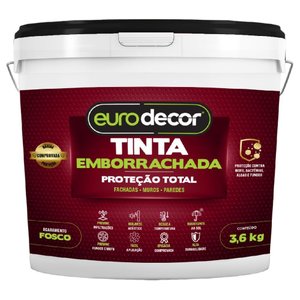 Tinta Emborrachada Fosca de 3,6 Kilos Branco - 01.01.06.0001 - Eurodecor