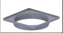 Ver imagem 1 de Porta Grelha Quadrado Prata 100mm - Tigre - Cx C/ 6 Pçs