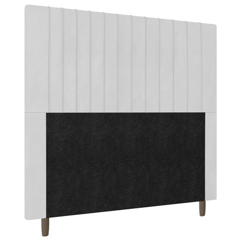 Cabeceira Cama Box Solteiro Nala 90cm Corano Branco - Desk Design